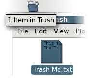 a Trashcan on your Panel