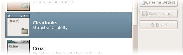Attractive, friendly, simple: the new default theme.