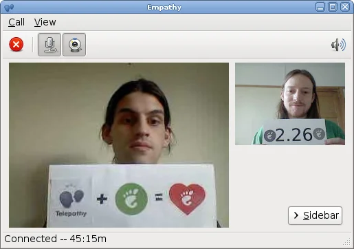 Video Calling in Empathy