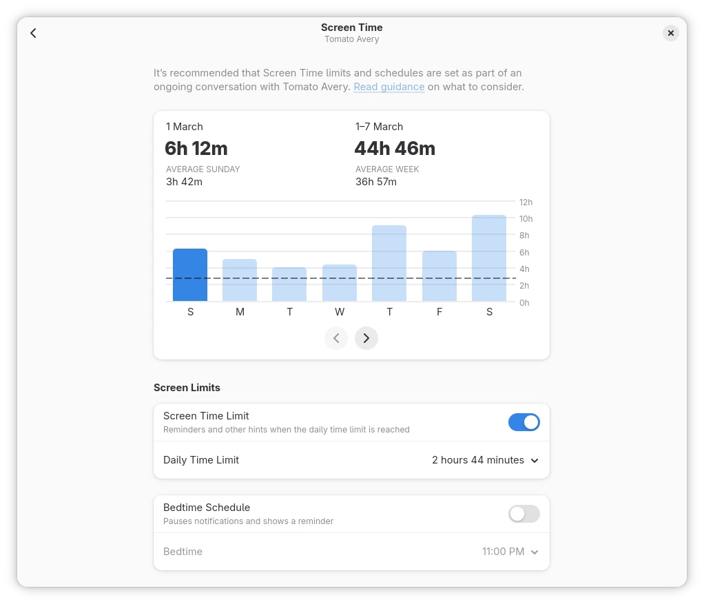 Parental Controls App Screenshot